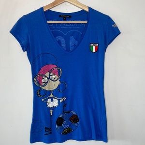 RARE LIMITED EDITION- World Cup 2010 T-Shirt by Patrizia Pepe size 1